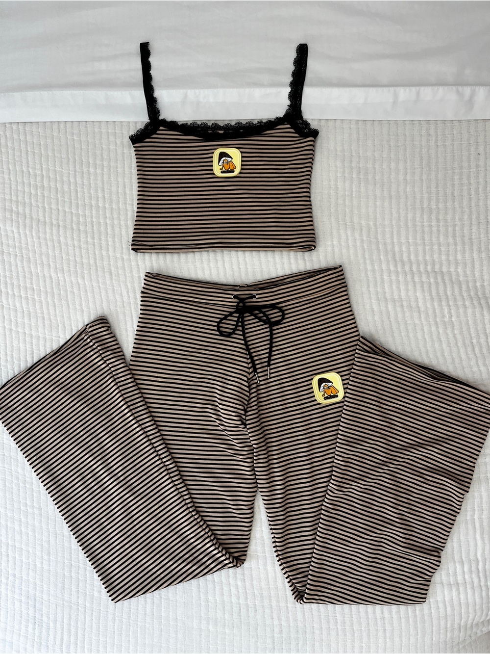 O-MIGHTY Shroom Matching Lounge Set Sand Stripes Small